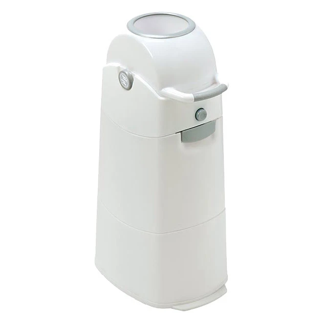 Diaper Champ Medium Luieremmer Wit/Zilver 3 Diaper Champ Medium Luieremmer Wit/Zilver