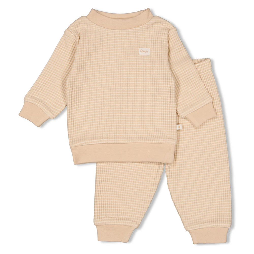 Feetje Pyjama Wafel Zomerspecial Zand 3 Feetje Pyjama Wafel Zomerspecial Zand