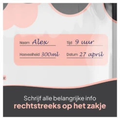 Mammie Moedermelk Bewaarzakjes - 100 Stuks - 300 Ml - BPA Vrij -Babyverzorging Winkel image 36290