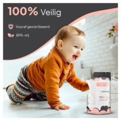 Mammie Moedermelk Bewaarzakjes - 50 Stuks - 300 Ml - BPA Vrij -Babyverzorging Winkel image 36296