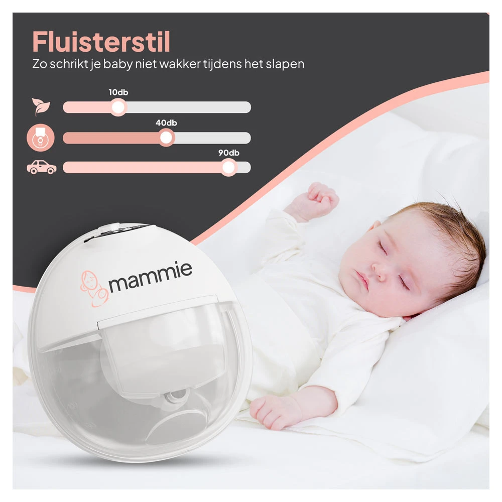 Mammie Enkele Draadloze Elektrische Borstkolf Handsfree & Draagbaar - BPA-vrij 5 Mammie Enkele Draadloze Elektrische Borstkolf Handsfree & Draagbaar - BPA-vrij - Afbeelding 3