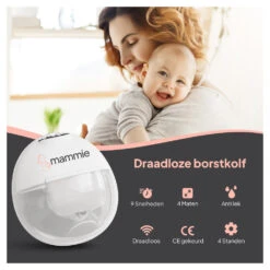 Mammie Enkele Draadloze Elektrische Borstkolf Handsfree & Draagbaar - BPA-vrij 14 Mammie Enkele Draadloze Elektrische Borstkolf Handsfree & Draagbaar - BPA-vrij -Babyverzorging Winkel image 36319