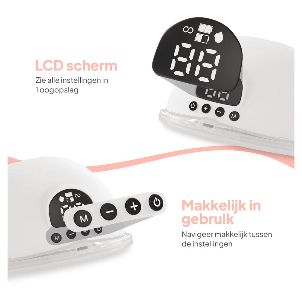 Mammie Enkele Draadloze Elektrische Borstkolf Handsfree & Draagbaar - BPA-vrij 9 Mammie Enkele Draadloze Elektrische Borstkolf Handsfree & Draagbaar - BPA-vrij - Afbeelding 7