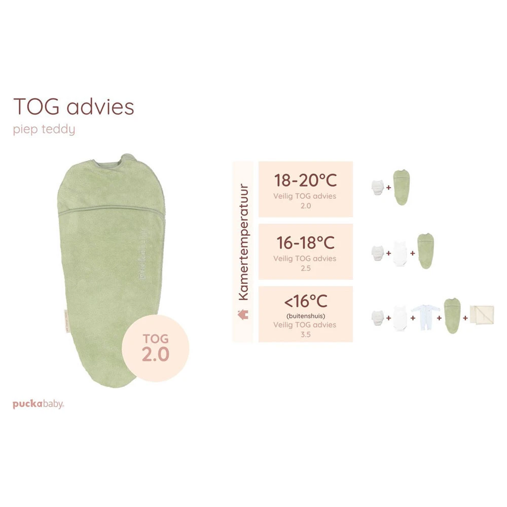Puckababy The Original Piep Teddy Olive 5 Puckababy The Original Piep Teddy Olive - Afbeelding 3