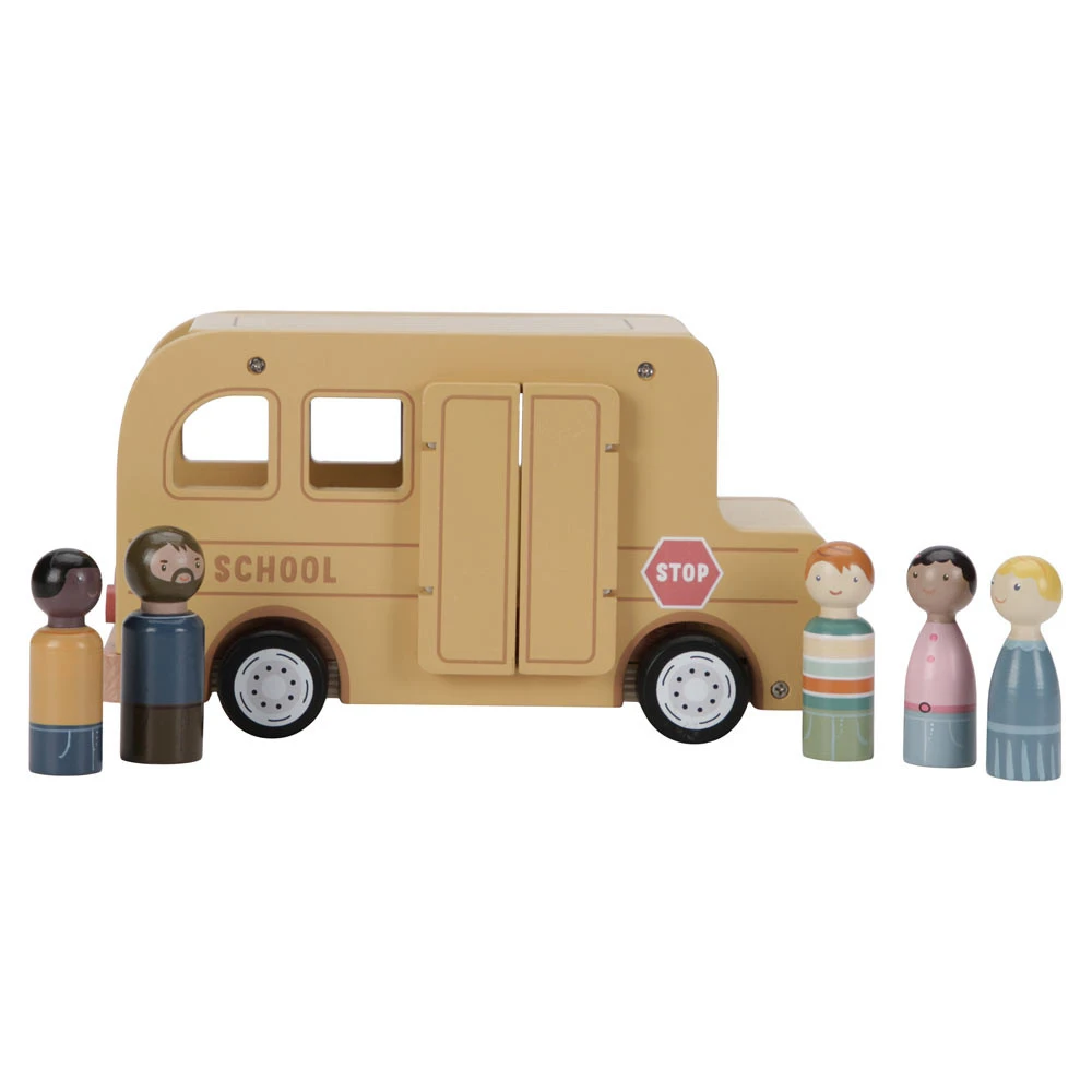 Little Dutch Schoolbus 4 Little Dutch Schoolbus - Afbeelding 2