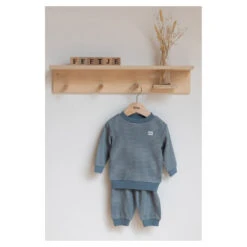 Feetje Pyjama Wafel IJsblauw -Babyverzorging Winkel image 37385