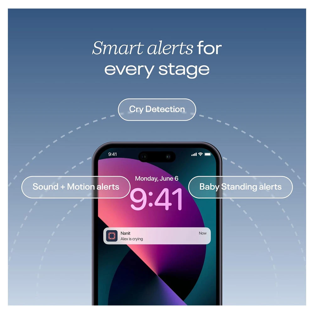 Nanit Pro Camera - Babyfoon En Slaaphulp 4 Nanit Pro Camera - Babyfoon En Slaaphulp - Afbeelding 2