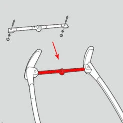 Quinny Zapp Verbindingsstang Duwers (onderdeel)